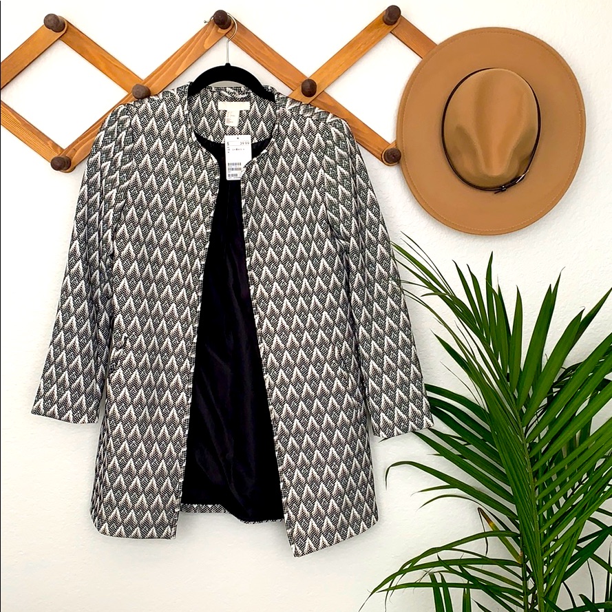 H&M Patterned Overcoat